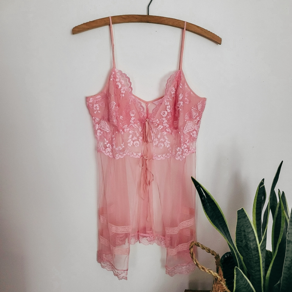Victoria Secret tied front lace lingerie